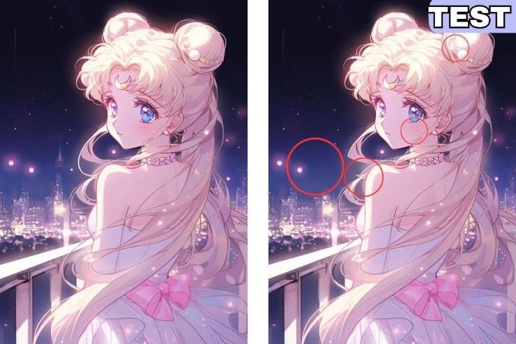 Test visivo su Sailor Moon