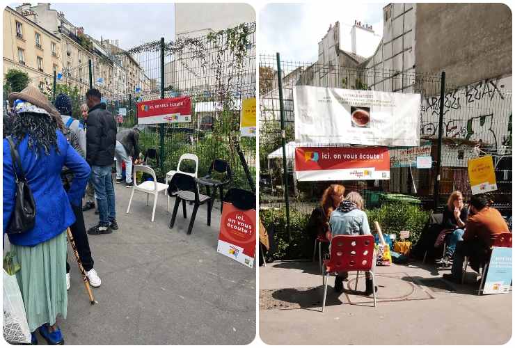 Le sedie dell'ascolto a Parigi