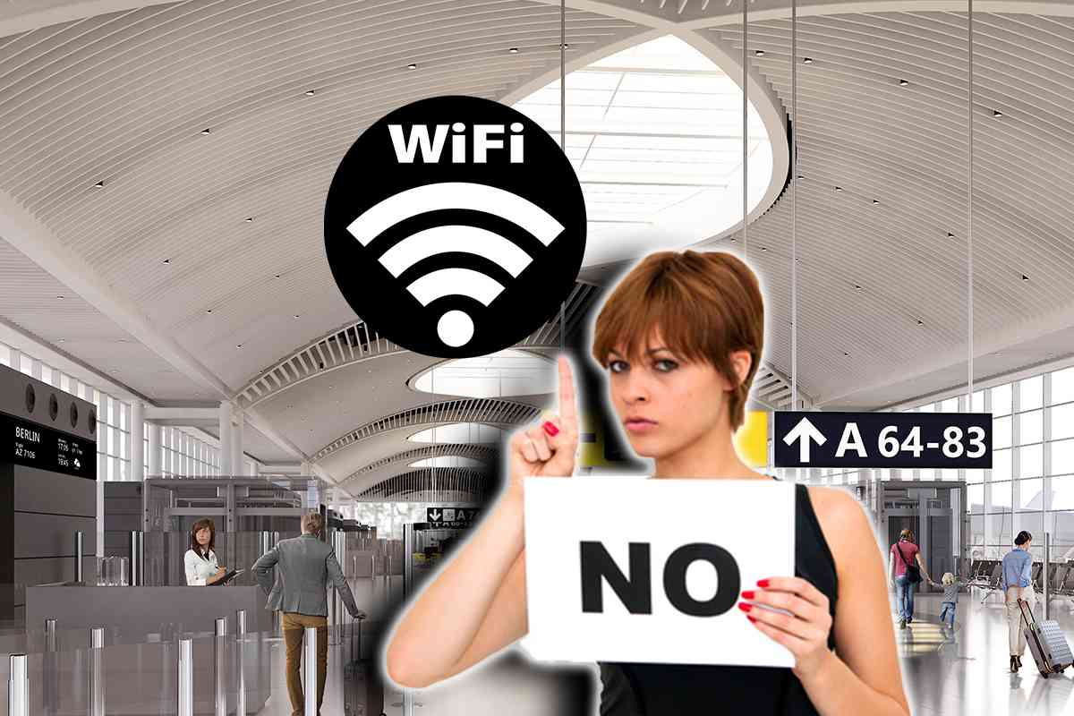 Non connetterti al WI-FI in aeroporto