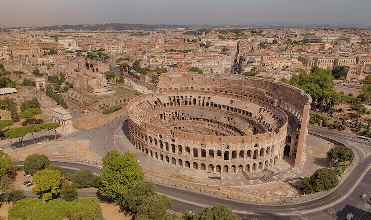 colosseo dall'alto