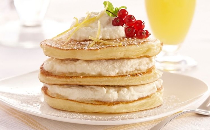 pancakes e ricotta